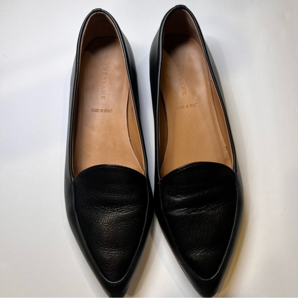 Everlane The Modern Point Black Loafers Women‎ Size 9.5 - Picture 5 of 13